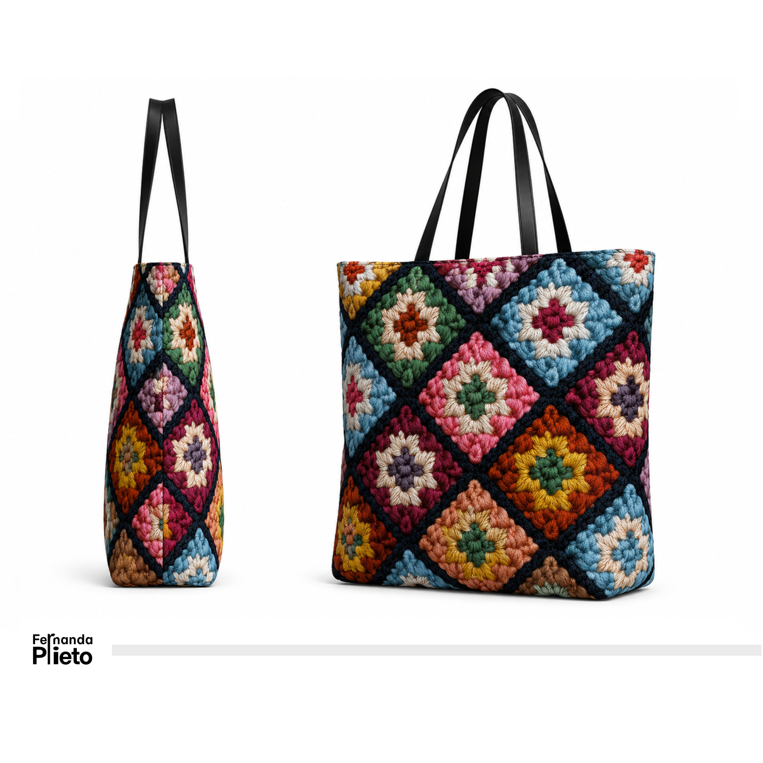Tote bag Quiero Ser Croché